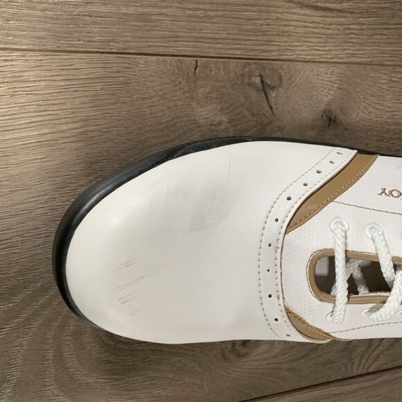 FOOTJOY GreenJoys Womens 48762 Soft Spike Golf Shoes Sz 8.5 M White Tight For 8s - Picture 7 of 10